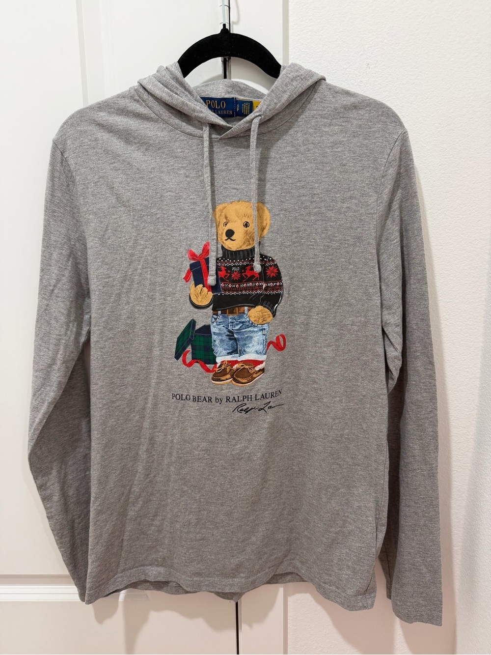 Ralph Lauren Polo Bear Jersey Hooded T-Shirt - Picture 4 of 7